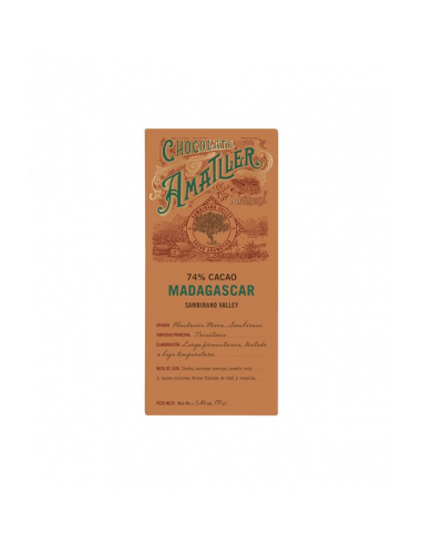 TABLETA MADAGASCAR 74% CACAO  70 GR....