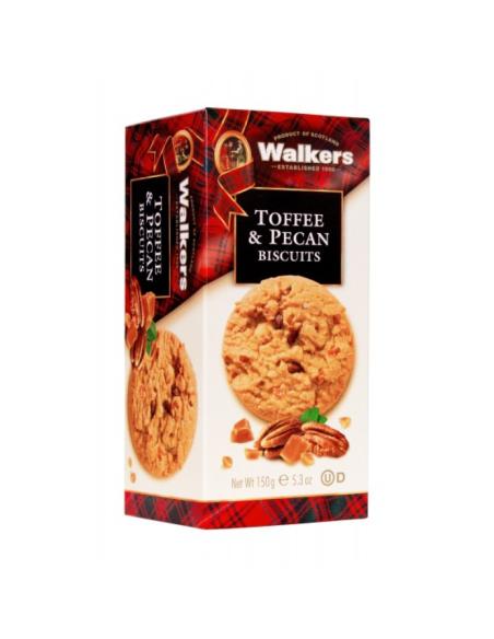 GALLETAS DE CARAMELO Y NUEZ PECANA 150 GR WALKERS