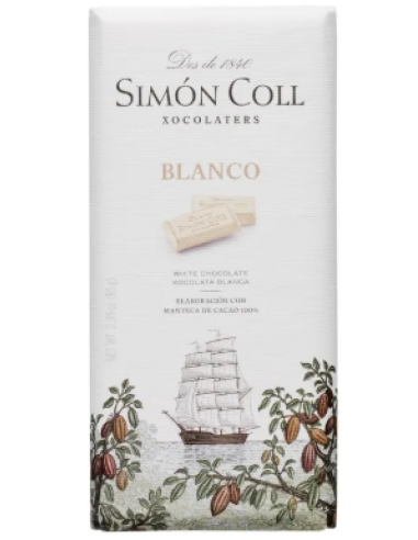 TABLETA CHOCOLATE BLANCO 85 GR SIMÓN...