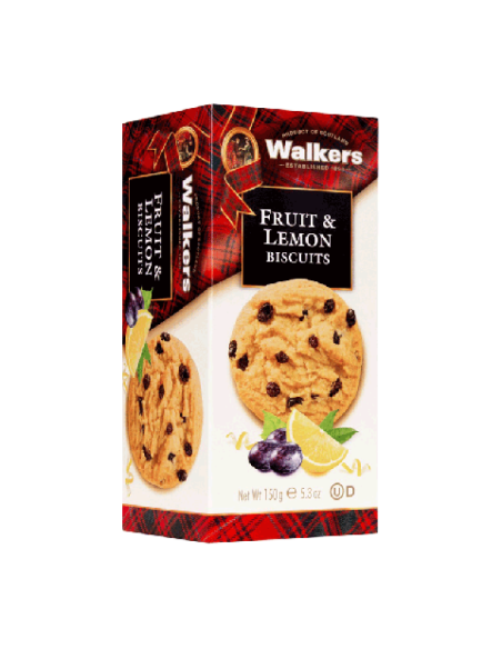 GALLETAS CON FRUTA Y LIMÓN 150 GR WALKERS