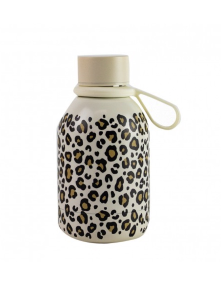 BOTELLA LEOPARDO 350 ML CON INTERIOR CERÁMICO YOKO