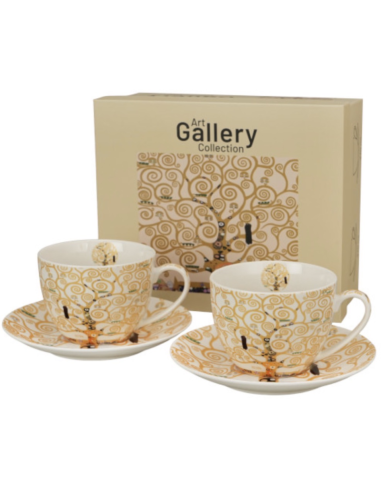 SET TREE OCRE 2 TAZAS CON PLATO 0.25 L