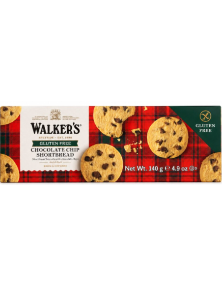 GALLETAS CHIPS CHOCO SIN GLUTEN 140 GR WALKERS