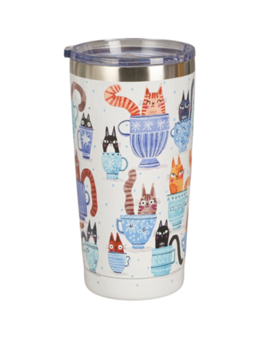 VASO TÉRMICO TEACUPS CATS 600 ML