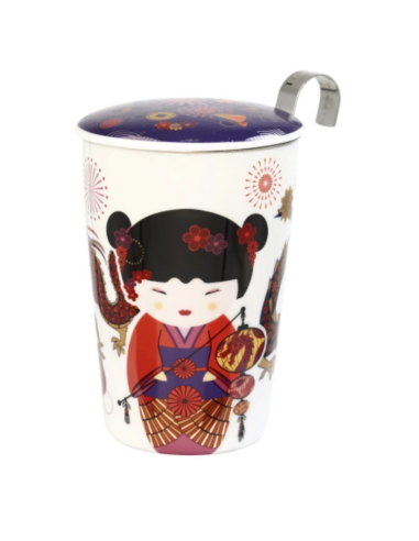 TAZA GEISHA FUEGO PORCELANA 0.35 L...