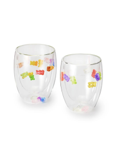 VASO SADIE DOBLE CRISTAL CON OSITOS 0.3 L