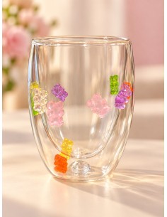 VASO SADIE DOBLE CRISTAL CON OSITOS 0.3 L 2
