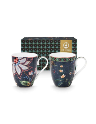 SET 2 TAZAS BERRY BLUES LARGE PIP STUDIO
