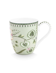 TAZA XL LILY & LOTUS GREEN 450 ML PIP STUDIO