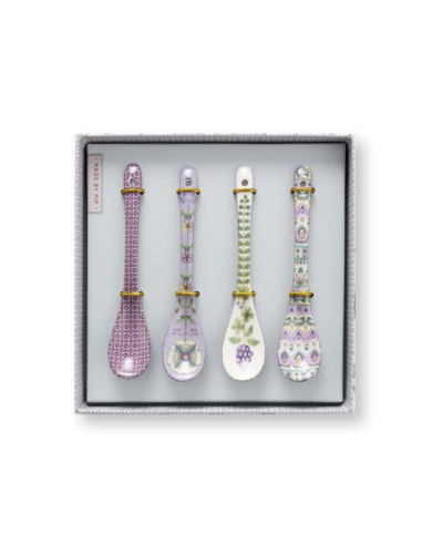 SET 4 CUCHARAS PORCELANA LILY & LOTUS...