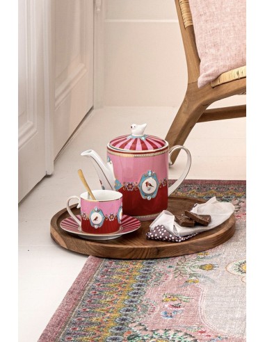 TAZA CON PLATO LOVE BIRDS MEDALLION...