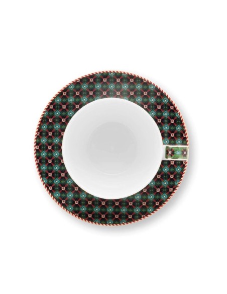 SET 2 TAZAS CON PLATO BERRY BLUES PIP STUDIO