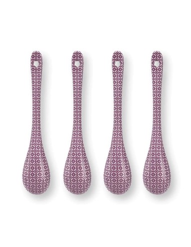 SET 4 CUCHARAS PORCELANA LILY & LOTUS...