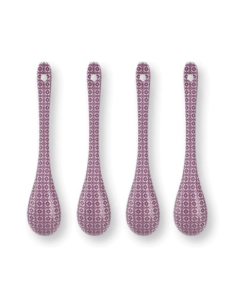 SET 4 CUCHARAS PORCELANA LILY & LOTUS 13 CM PIP STUDIO