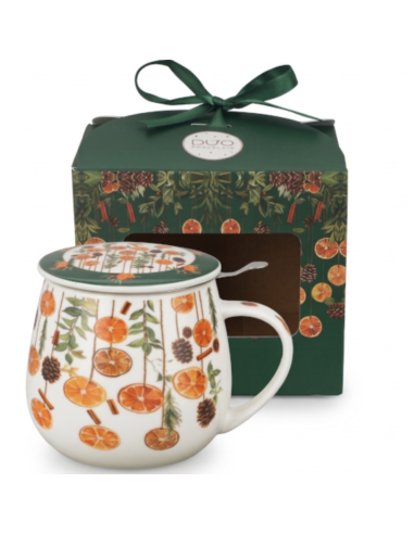 TAZA FRUITS PORCELANA 0.4 L FILTRO Y...