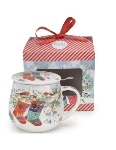 TAZA SOCKS PORCELANA 0.4 L FILTRO Y TAPA