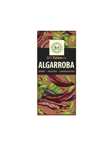 TABLETA DE ALGARROBA BIO 70 GR. SOL NATURAL