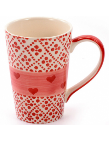 TAZA ROJA JOSEPPA CERÁMICA 0,35 L