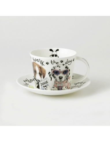 TAZA PERROS + PLATO RK