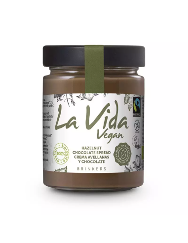 CREMA DE CHOCOLATE CON AVELLANAS BIO 270 GR LA VIDA VEGAN