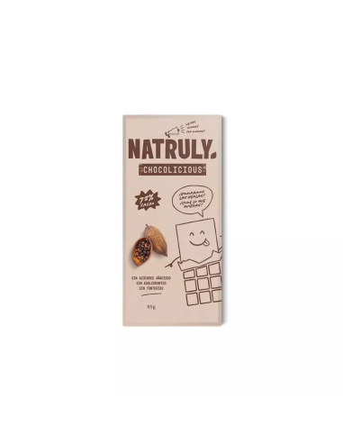 TABLETA CHOCOLATE NEGRO 72% 85 GR NATRULLY