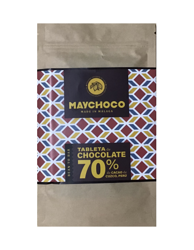 CHOCOLATE 70% CACAO CUZCO 70 GR MAYCHOCO