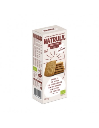 GALLETAS DE CANELA SIN GLUTEN BIO 125 GR NATRULY