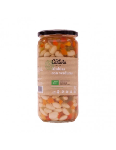 ALUBIAS CON VERDURAS BIO 720 GR CARLOTA ORGANIC