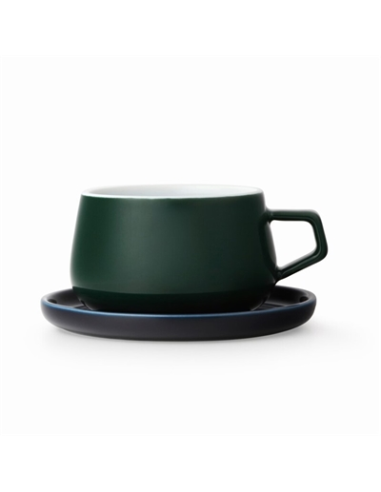 TAZA VIVA CLASSIC ELLA VERDE PINO 0.25 L CON PLATO VIVA ESCANDINAVIA