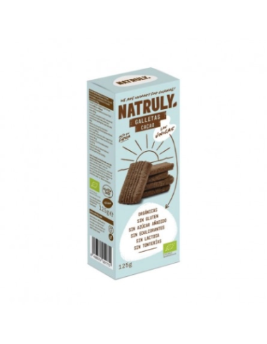 GALLETAS DE CACAO SIN GLUTEN BIO 125 GR NATRULY