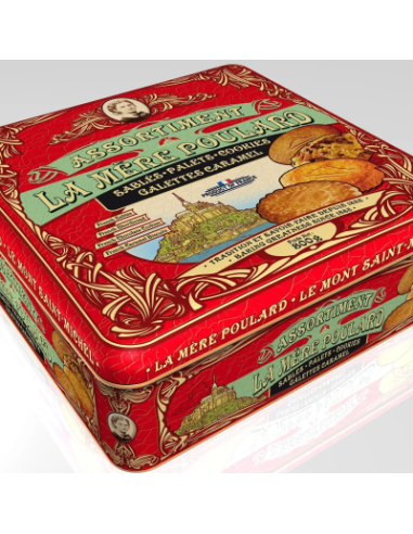 LATA SURTIDO 4 GALLETAS 750 GR LA MERE POULARD