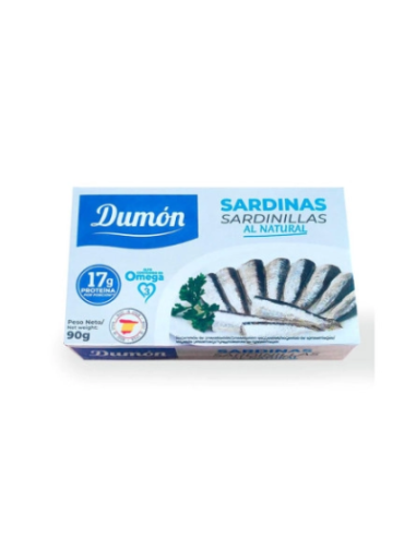 SARDINAS SARDINILLAS AL NATURAL 90 GR DUMON