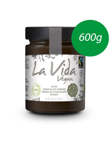 CREMA DE CHOCOLATE NEGRO BIO 600 GR LA VIDA VEGAN