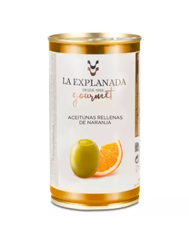 ACEITUNA RELLENA DE NARANJA LATA 150 GR LA EXPLANADA