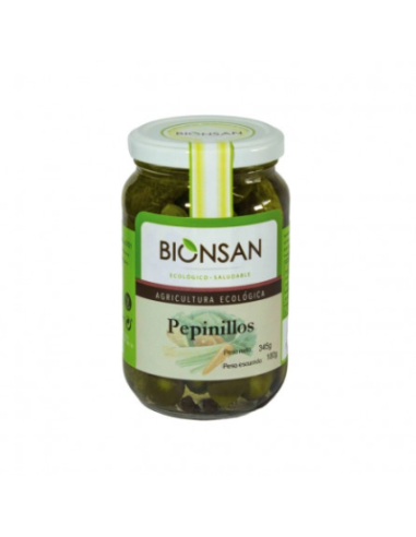 PEPINILLO EN VINAGRE DE MANZANA BIO 345 GR BIONSAN