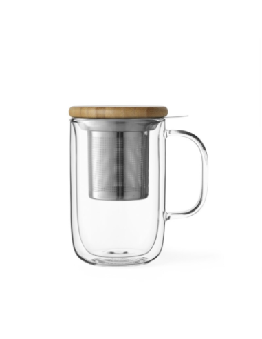 TAZA VIVA MÍNIMA BALANCE DOBLE CRISTAL 0.5 L FILTRO Y TAPA VIVA ESCANDINAVIA