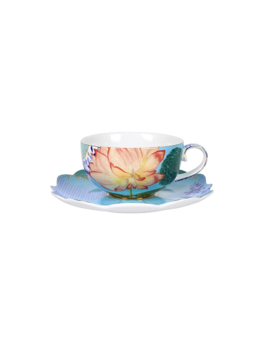 TAZA ROYAL FLOWER CON PLATO 225 ML PIP STUDIO