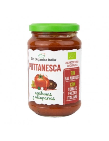 SALSA DE TOMATE PUTTANESCA BIO 350 ML