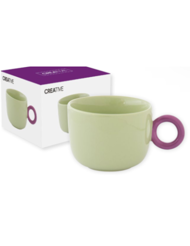 TAZA CREATIVE  GREEN 400 ML EASYLIFE