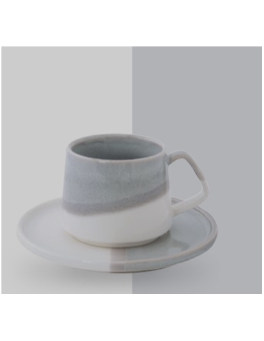 TAZA DOUBLE GREY 130 ML EASYLIFE