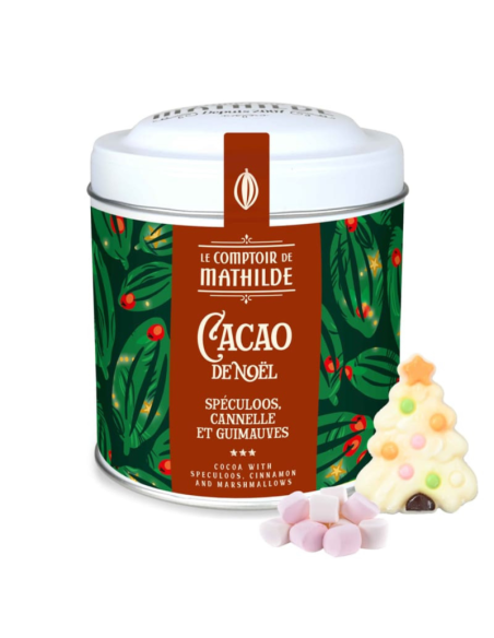 CACAO DE NAVIDAD DE SPECULOS, CANELA Y MALVAVISCO 170 GR MATHILDE