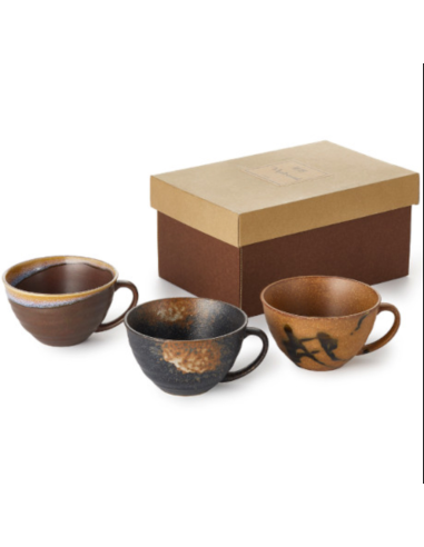 SET CHAIRO CERÁMICA JAPONESA 3 TAZAS 0.3 L
