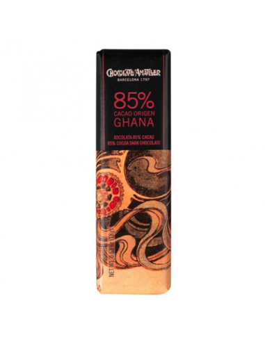 CHOCOLATINA 85% CACAO GHANA 18 GR  AMATLLER