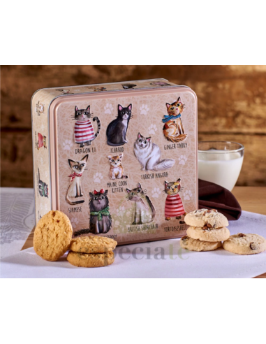 LATA GALLETAS GATOS 160 GR JACOBSEN