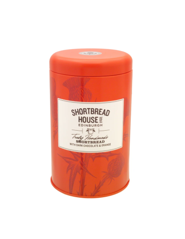 GALLETA CHOCO NARANJA LATA 140 GR SHORTBREAD