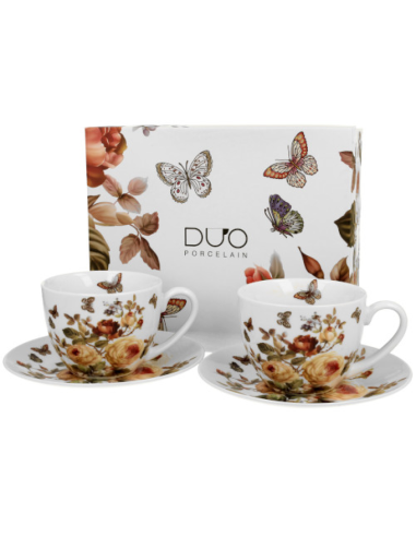 SET 2 TAZAS CON PLATO NAHARA 0.25 L