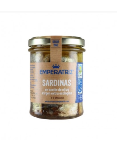 SARDINA EN ACEITE OLIVA BIO 190 GR EMPERATRIZ