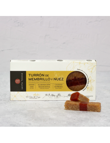 TURRÓN MEMBRILLO Y NUEZ 270 GR SANTA TERESA