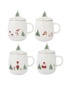 TAZA LET IT SNOW 450 ML CON FILTRO Y TAPA EASY LIFE