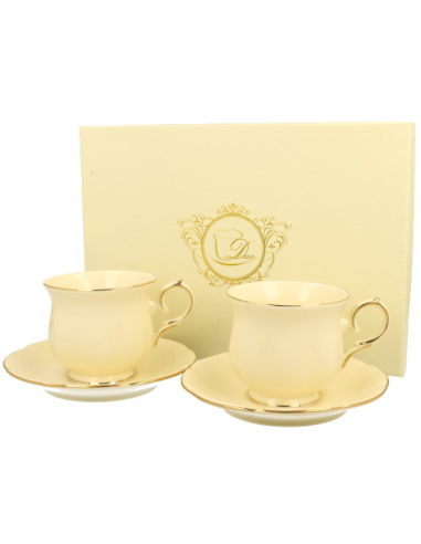SET DE 2 TAZAS CON PLATO CLARK 0.26 L